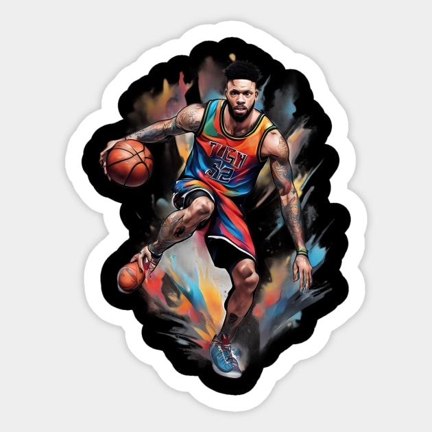 Basketball Addict Sticker by animegirlnft